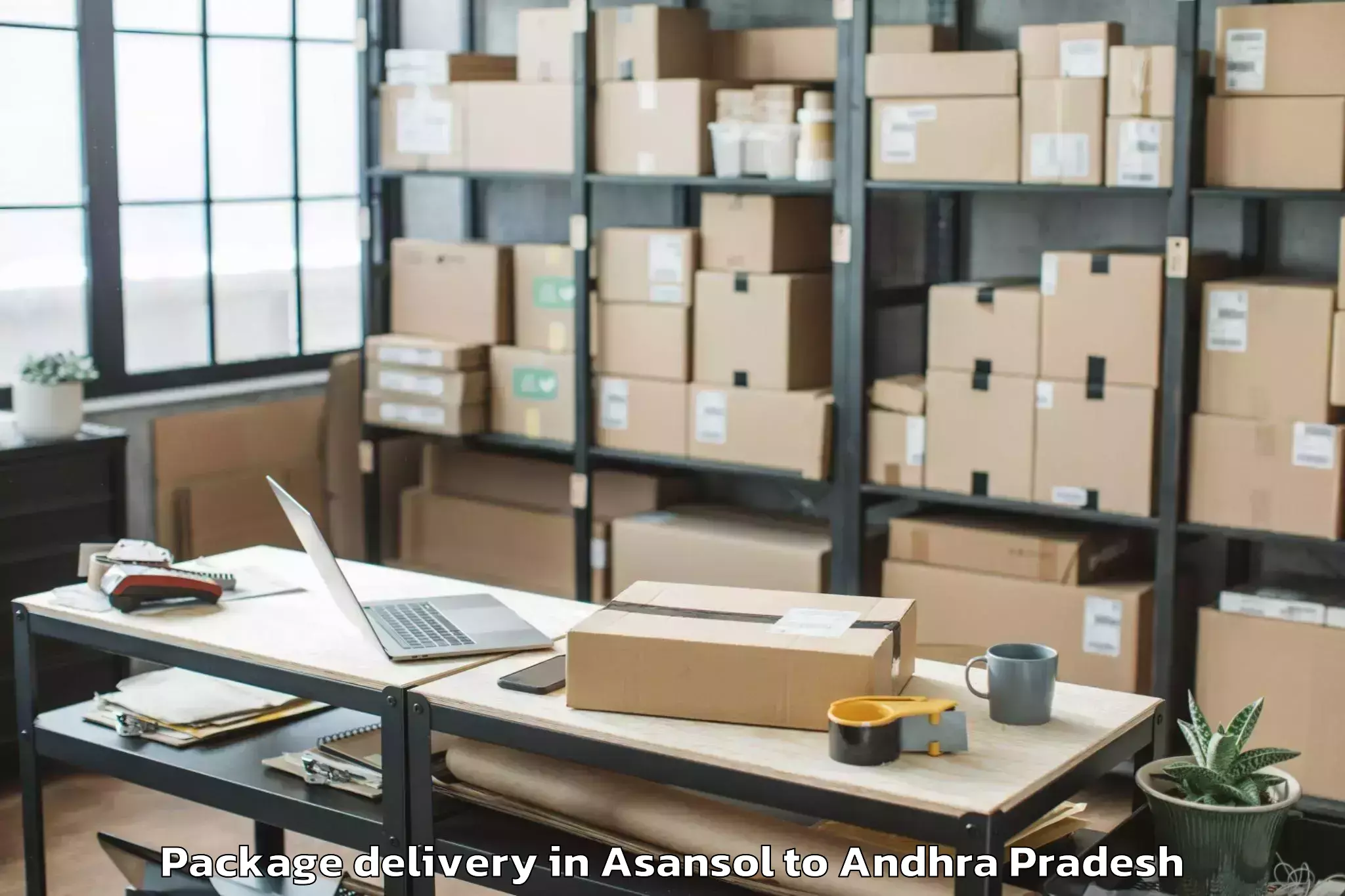 Professional Asansol to Kakinada Rural Package Delivery